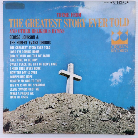 George Johnson & Robert Evans Chorus, Greatest Story Ever Told Hymns LP Record - Picture 1 of 16